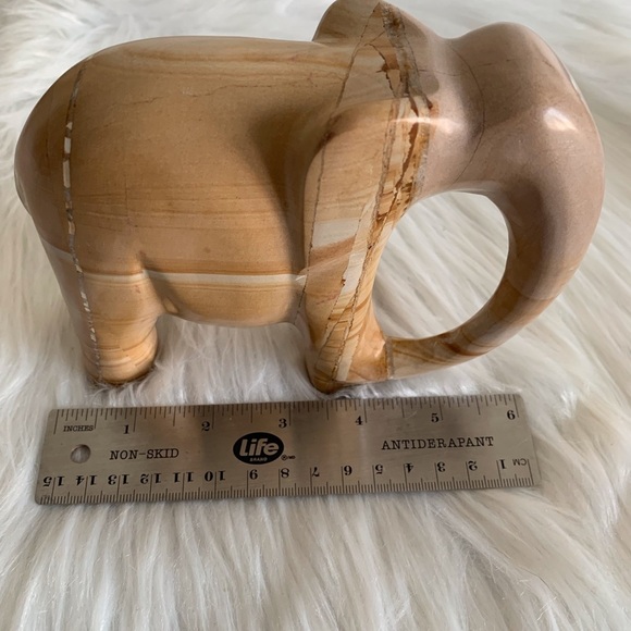 Handcrafted marble Elephant Sculpture - Picture 13 of 13